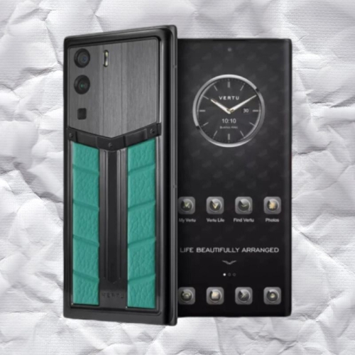 META VERTU RACE TRACK DESIGN VERONA GREEN CALF